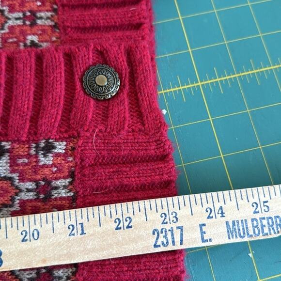 Christopher Banks Orange Brown Button Front Cardigan Long Sleeves sz Small - Picture 6 of 6